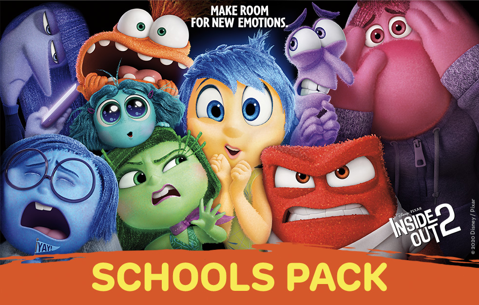 The characters from Inside Out 2, who feature in the schools pack for Place2Be's Children's Mental Health Week