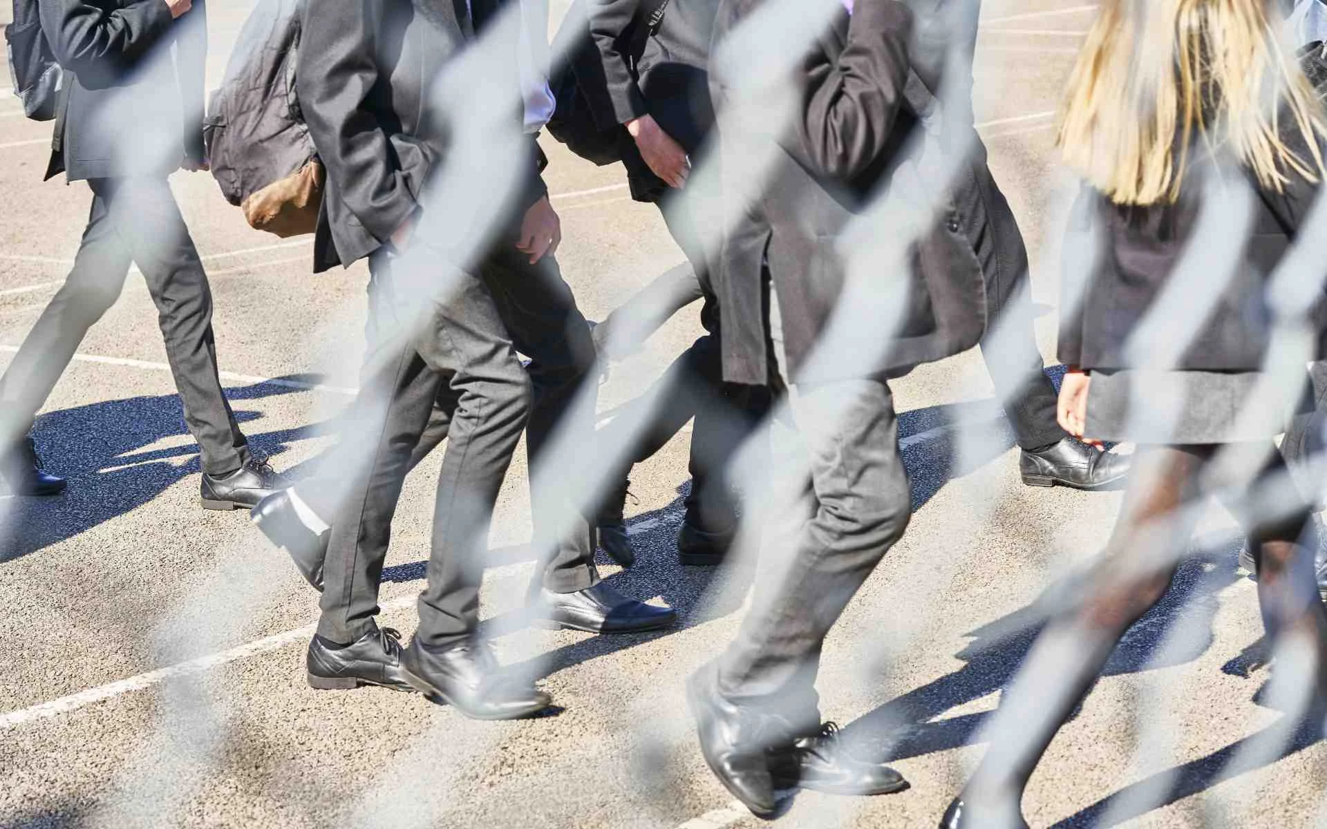 Yougov Cmhw Blog Header 1 Secondary school students walking in a playground