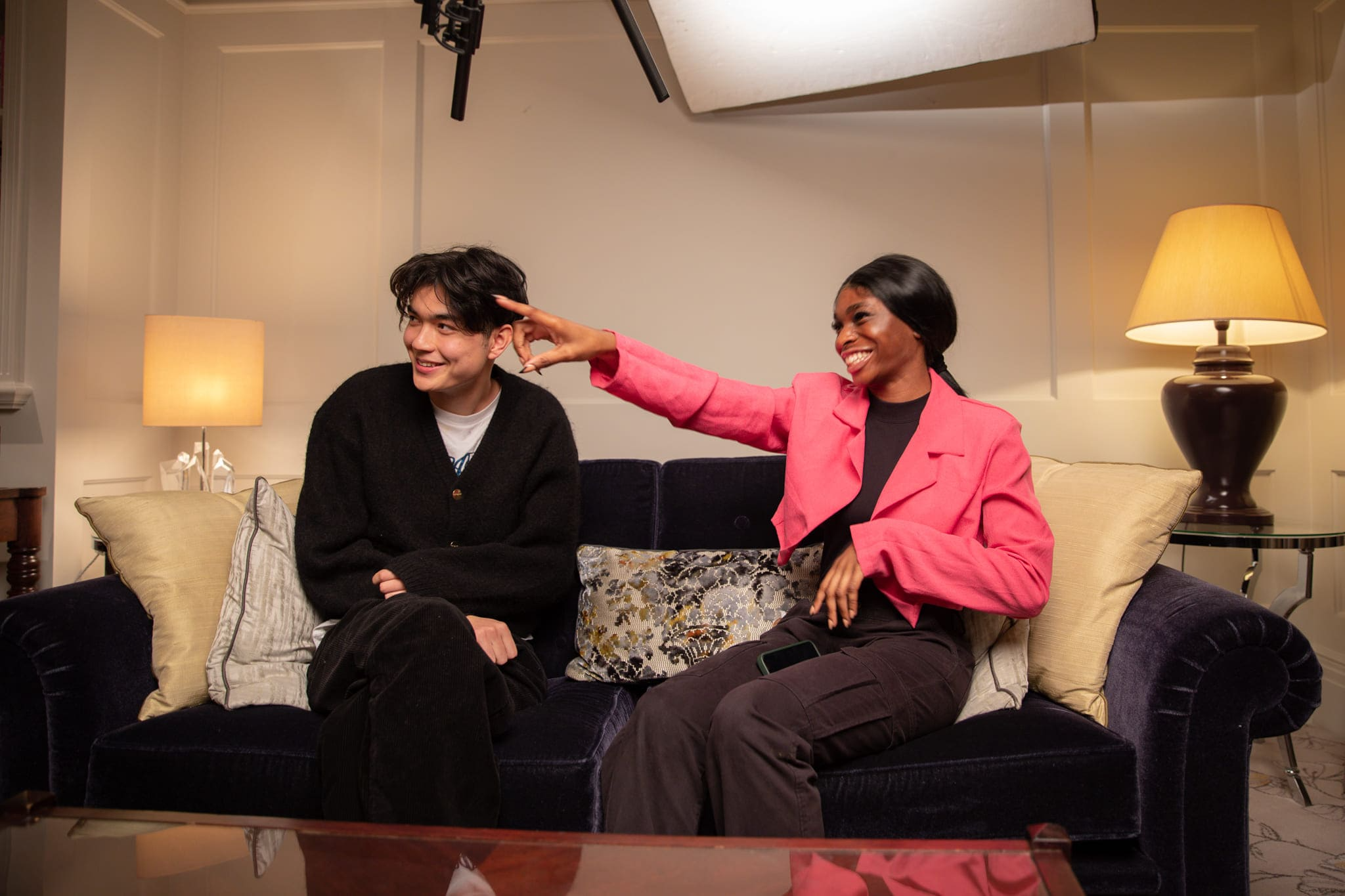 William Gao in conversation with Precious, a Young Presenter from BAFTA