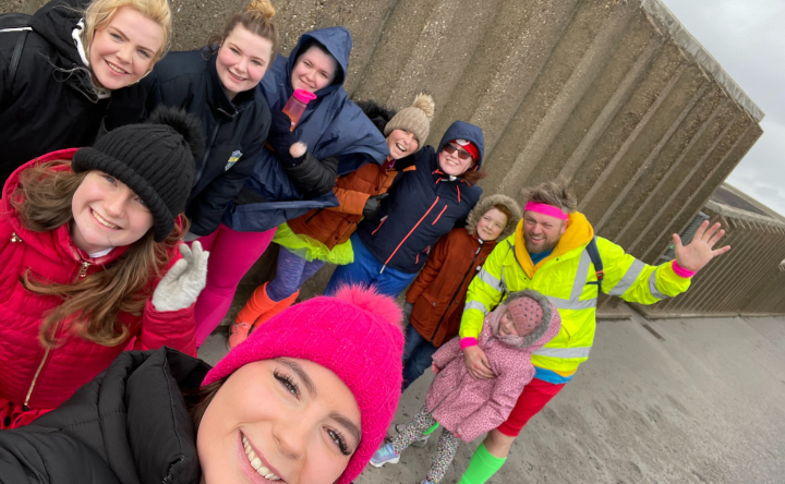 BA Primary Teaching students at the University of Hull raised £756.25 by taking part in a fancy dress walk over the Humber Bridge.