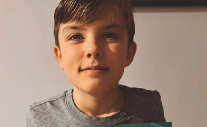 10-year-old Oliver swam 5 miles in the sea during CMHW and raised £663.75. Oliver said "I know what it's like to struggle with my mental health and everyone deserves to have the same support as I did."