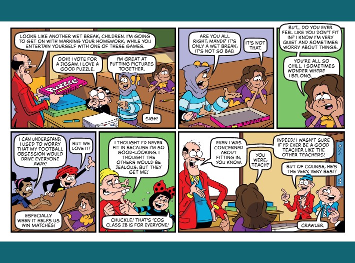 A comic strip from Beano