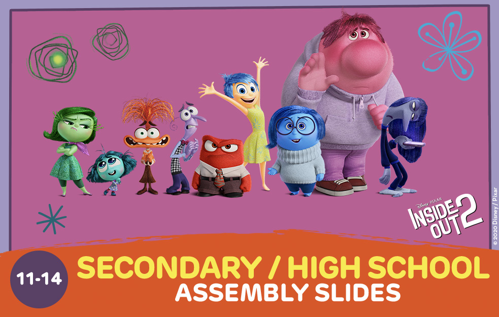 The characters from Inside Out 2, who feature in Place2Be's Children's Mental Health Week